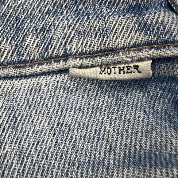 MOTHER the Insider Ankle distressed Jeans Bloom and Doom Wash Mid Rise Size 28 - Picture 11 of 16